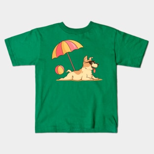 Pool Dog Party Kids T-Shirt